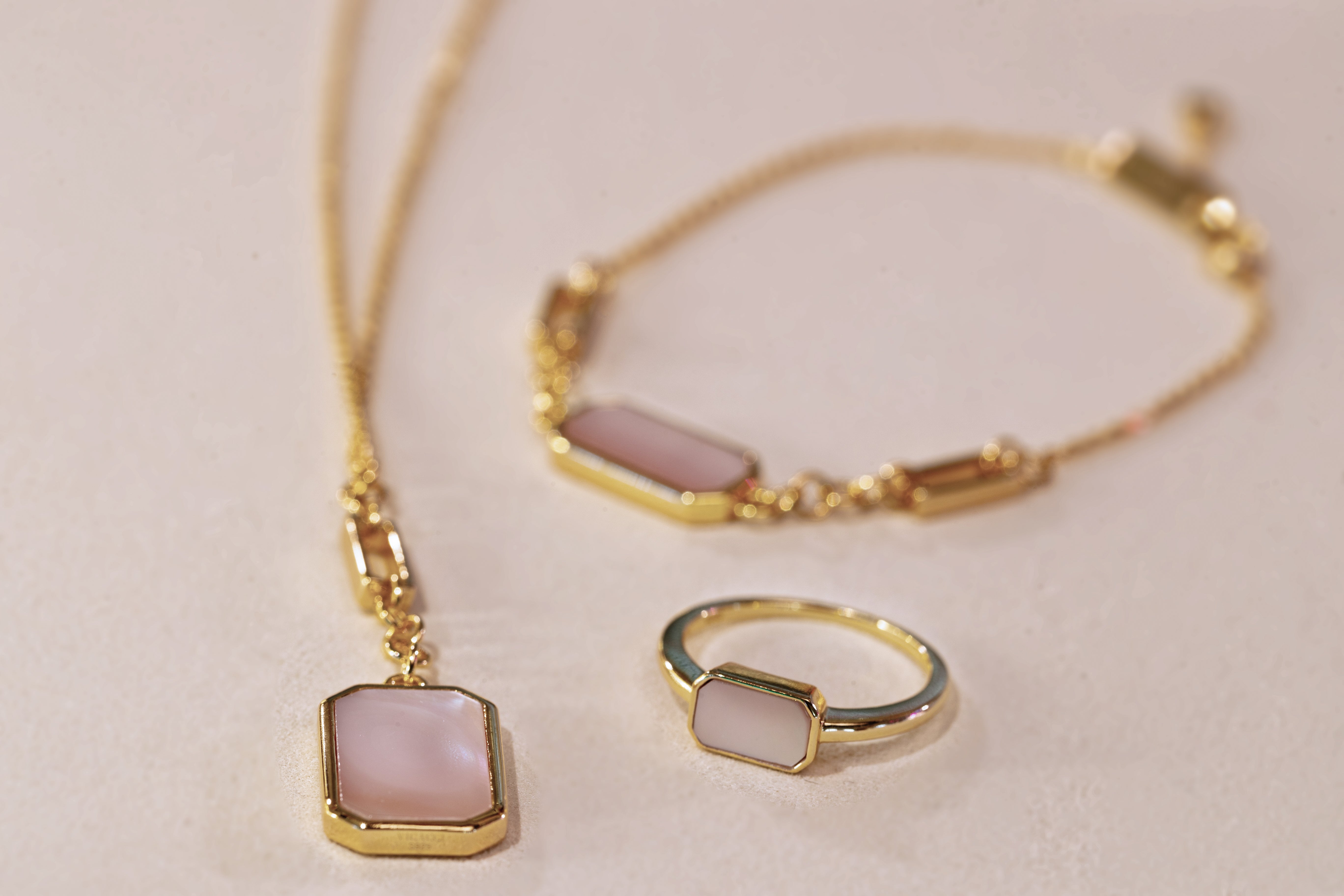 Cube Mother Of Pearl Bracelet