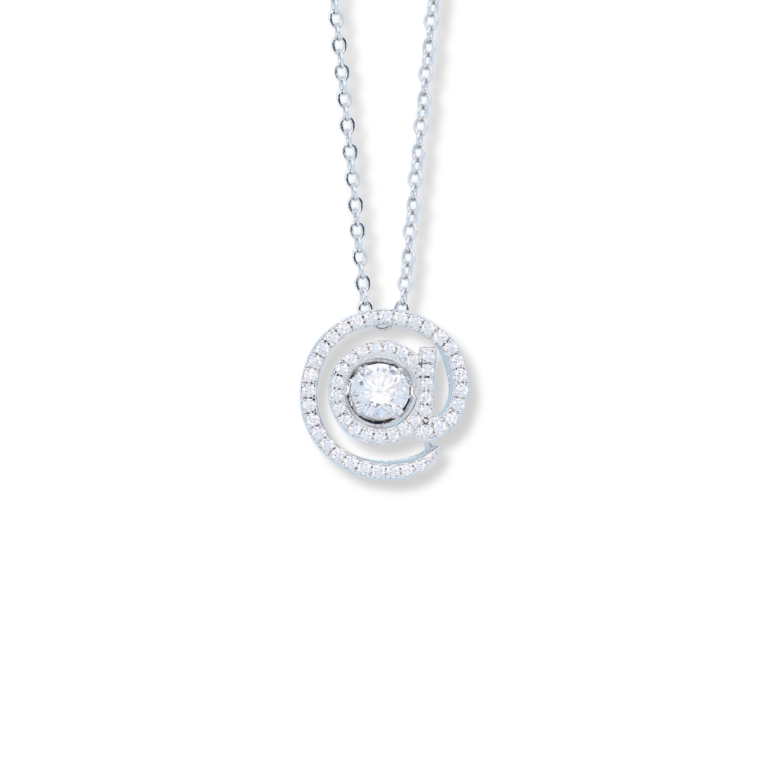 925 Sterling Silver Spiral @ Necklace