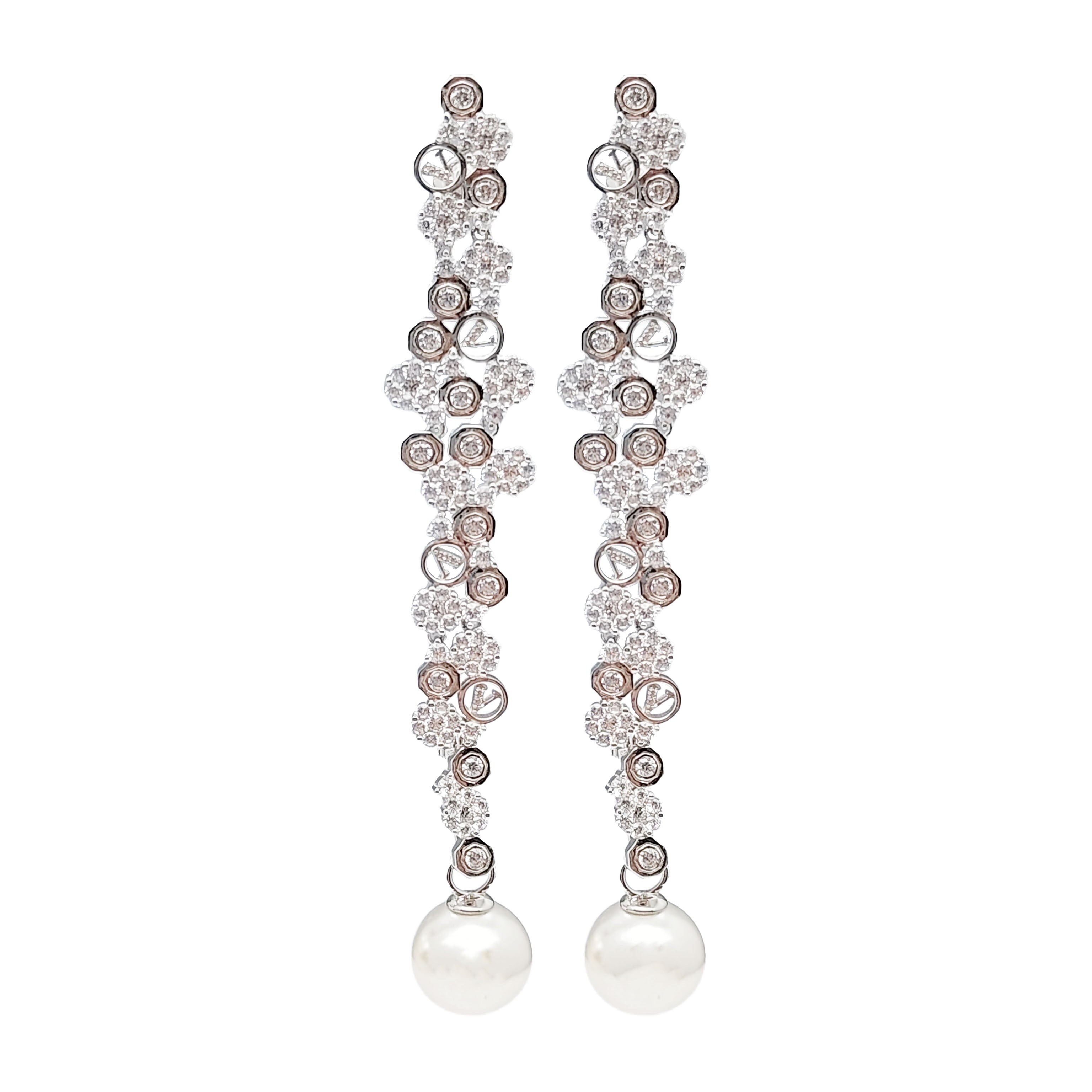 Elegant Affinity - Long Pearl Dangles