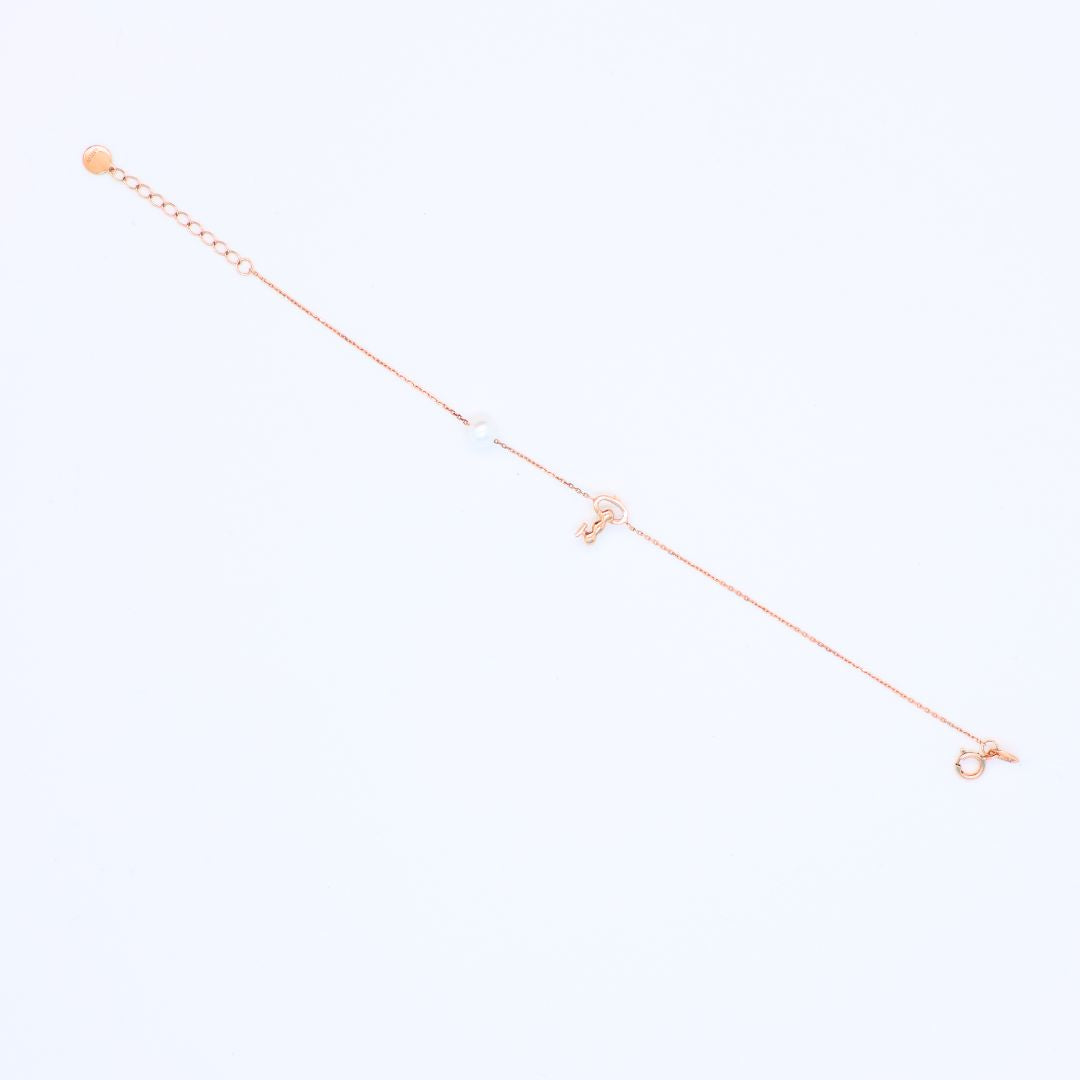 Diamond "parent-child" Pearls Bracelet