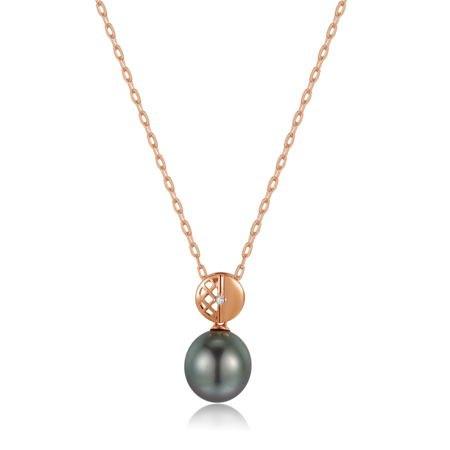 Diamond screen South Sea Pearls Necklace