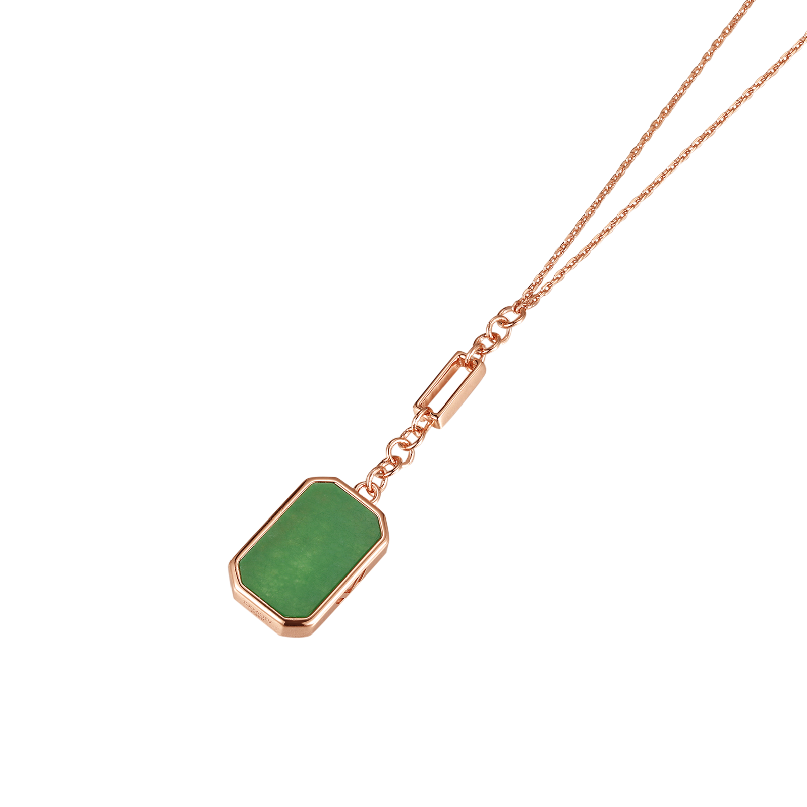 Cube Jade Necklace