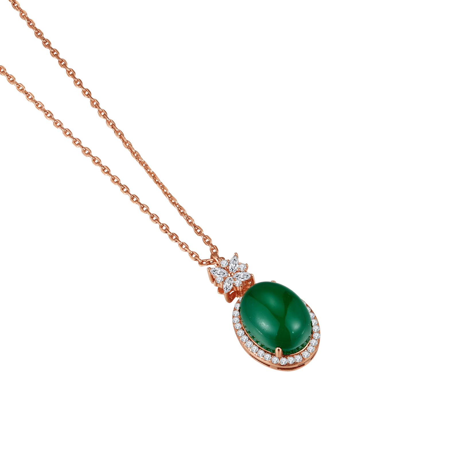 Snowflake Jade Necklace
