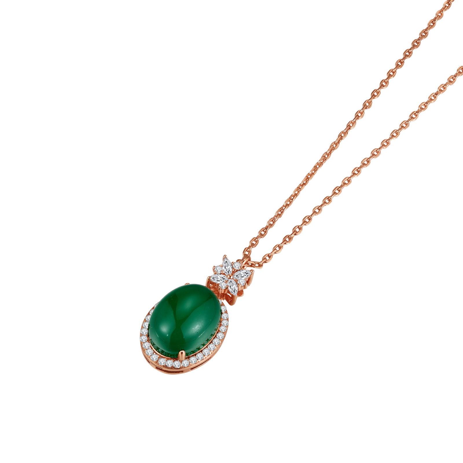 Snowflake Jade Necklace