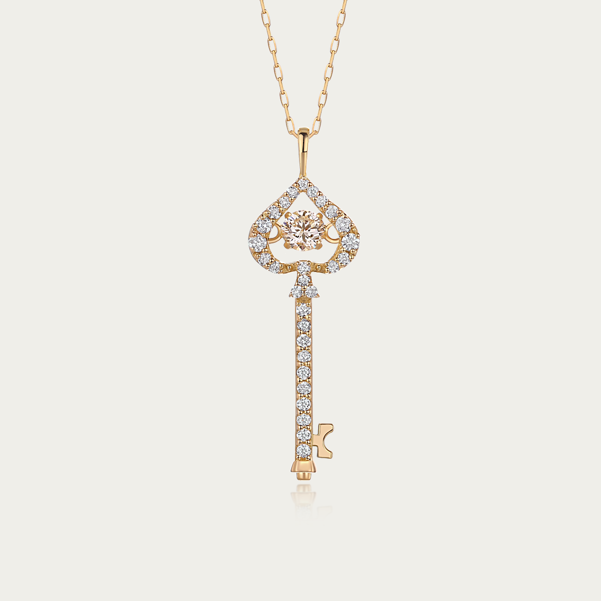 Spade Key Necklace