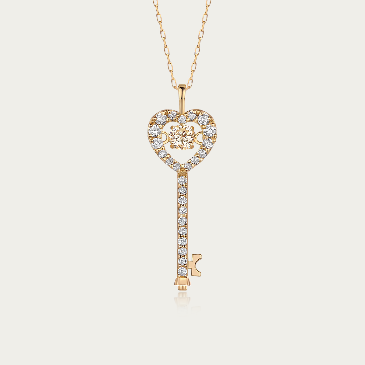 Heart Key Necklace