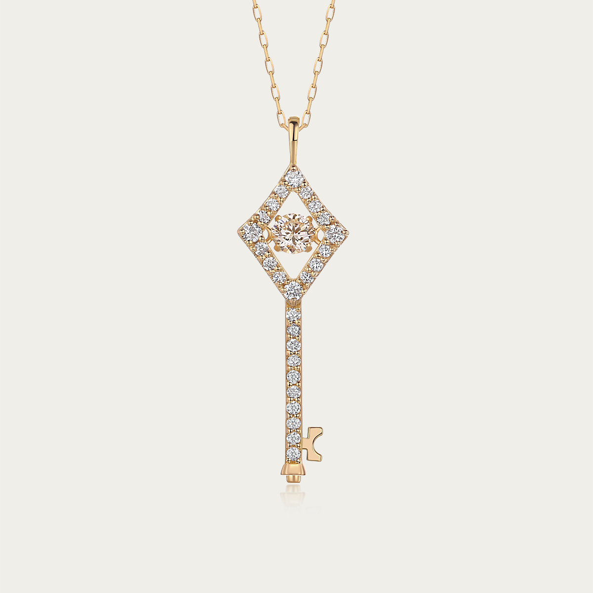 Diamond Key Necklace