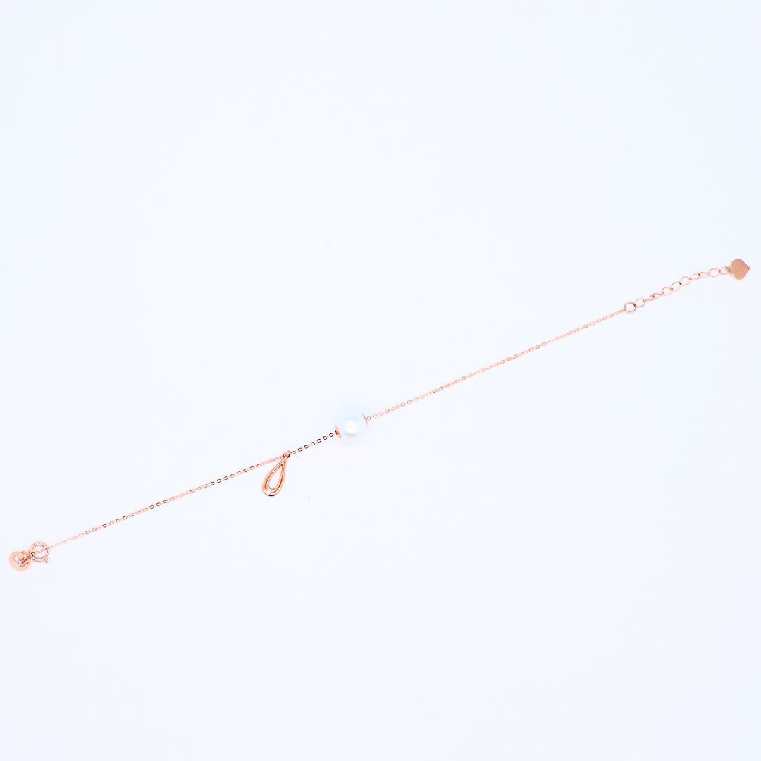 Diamond "droplets" Pearls Bracelet