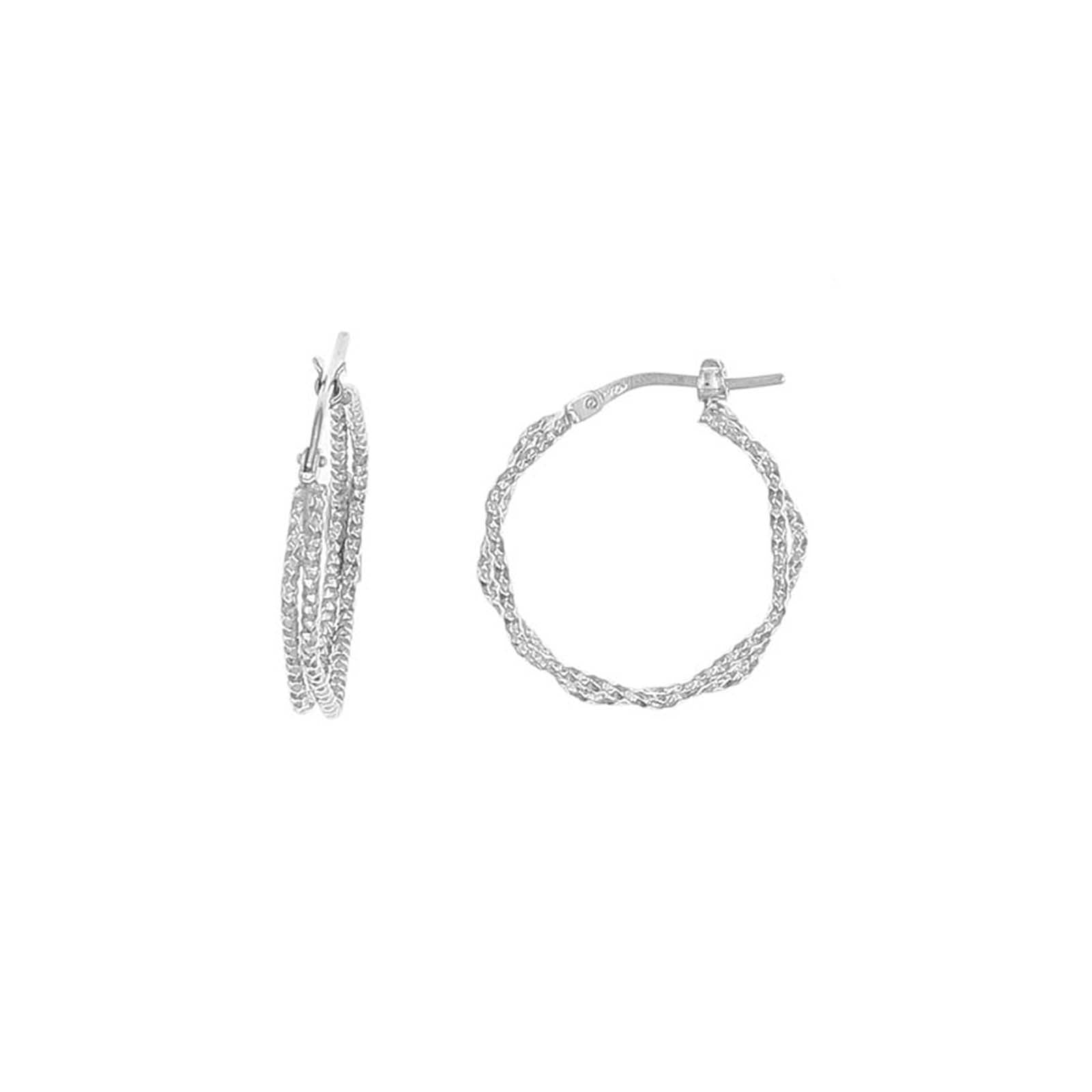 Irregular Silver small circle earring