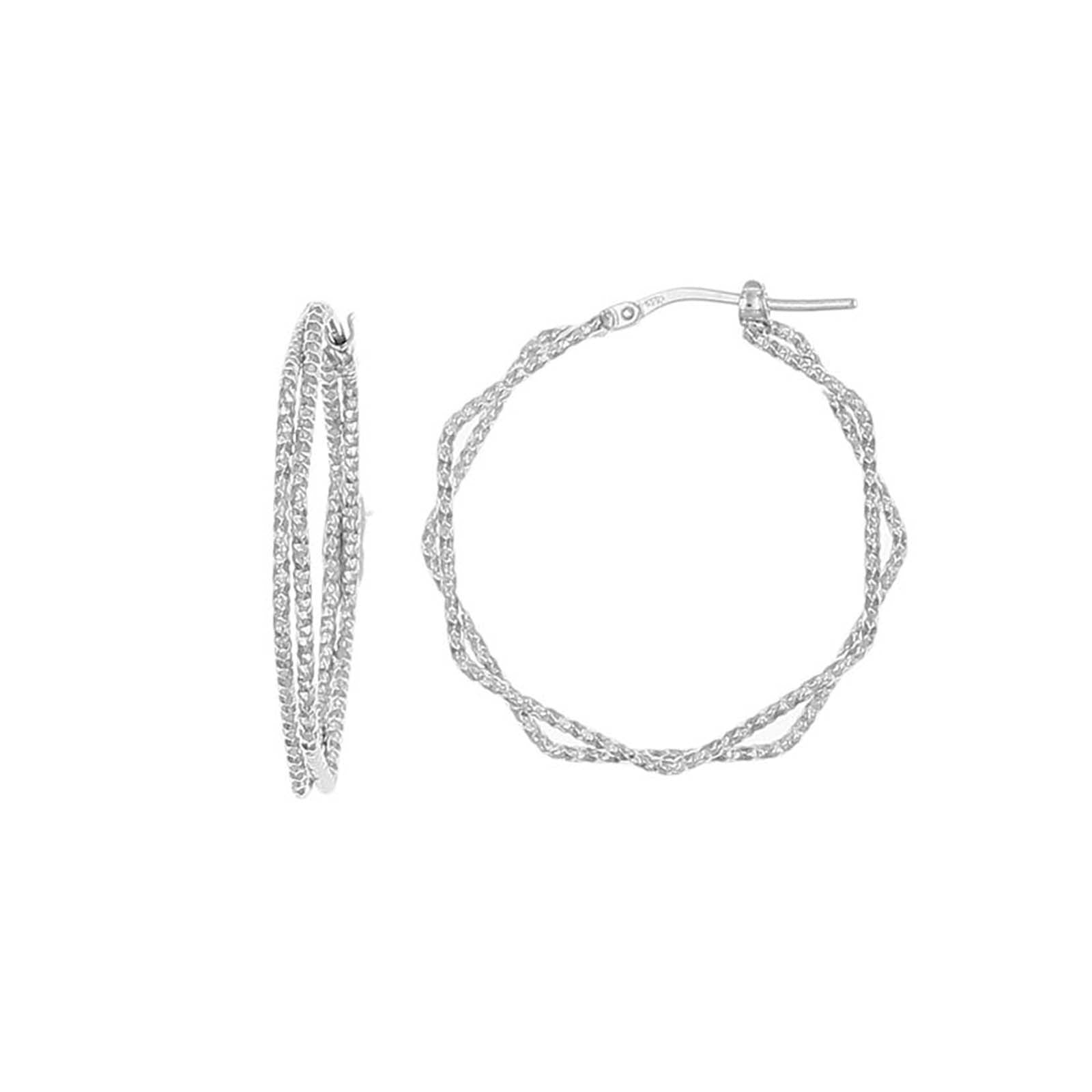 Irregular Silver big circle earring