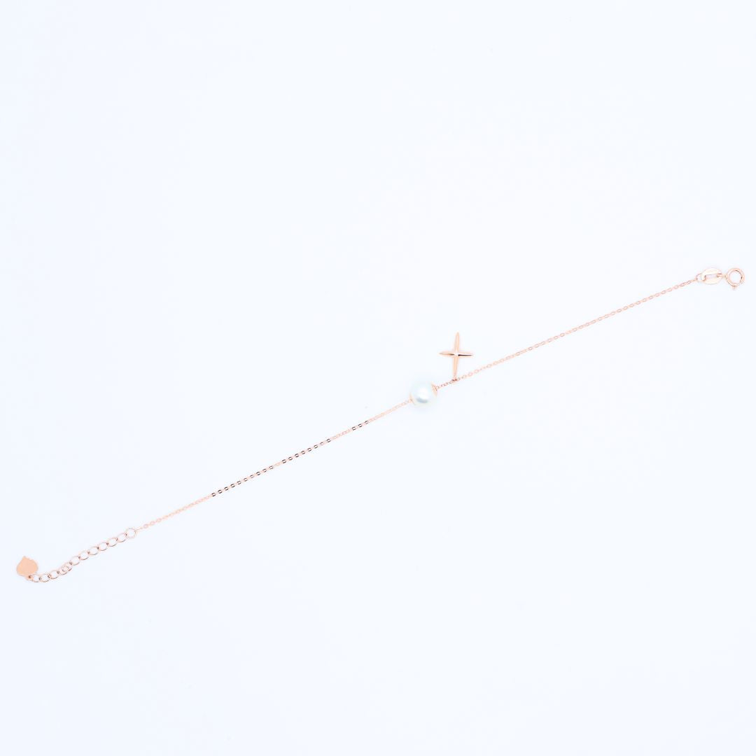 Diamond "sparkle" Pearls Bracelet