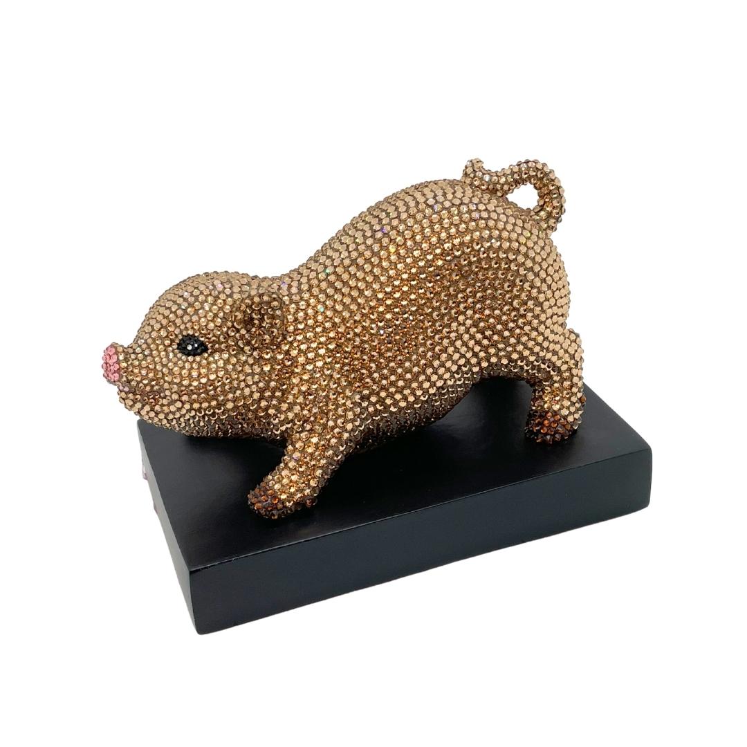 Jeweled Crystal Piggy