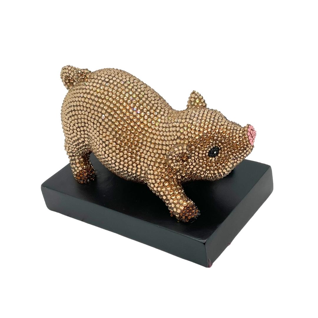 Jeweled Crystal Piggy