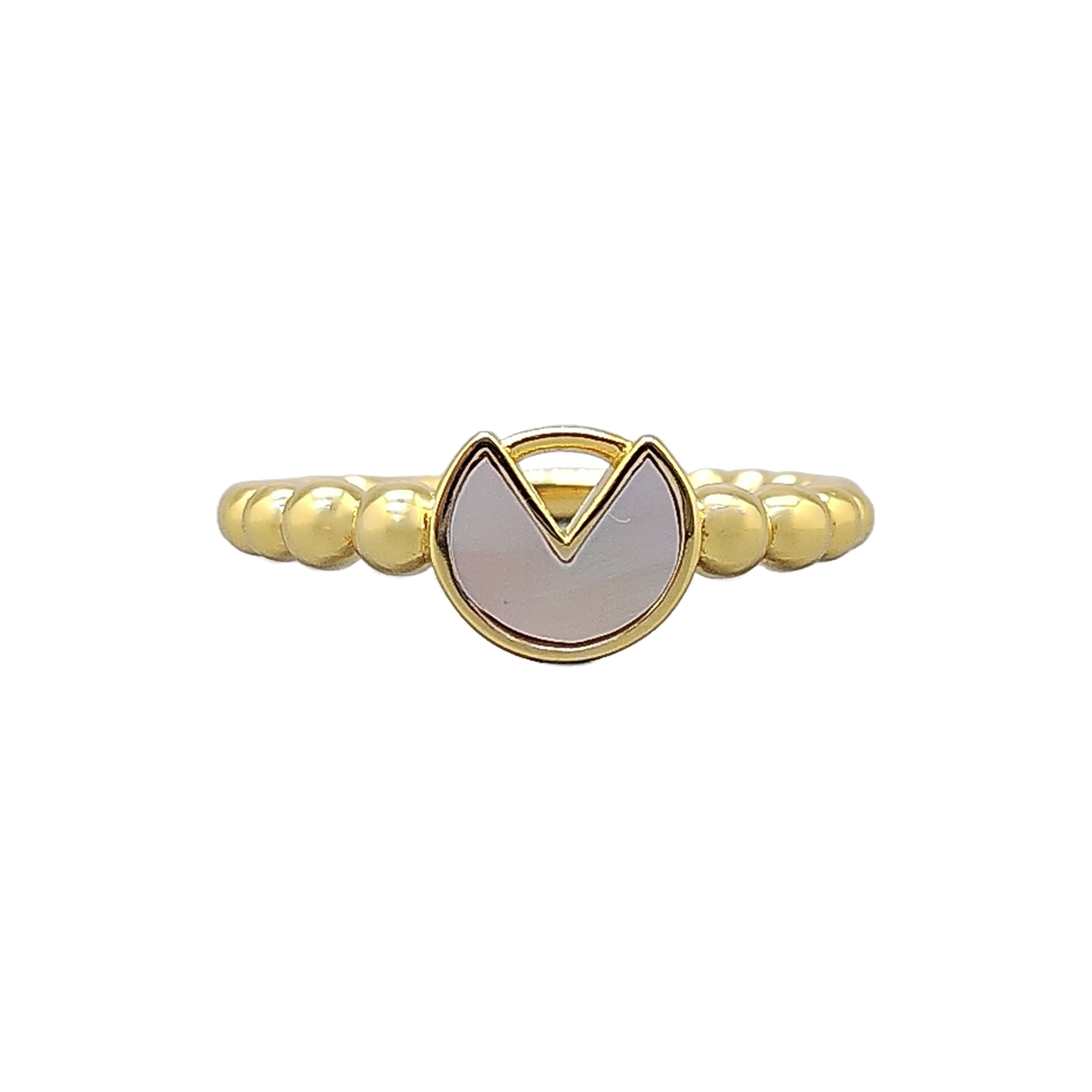 Lotus Mother Of Pearl Ring