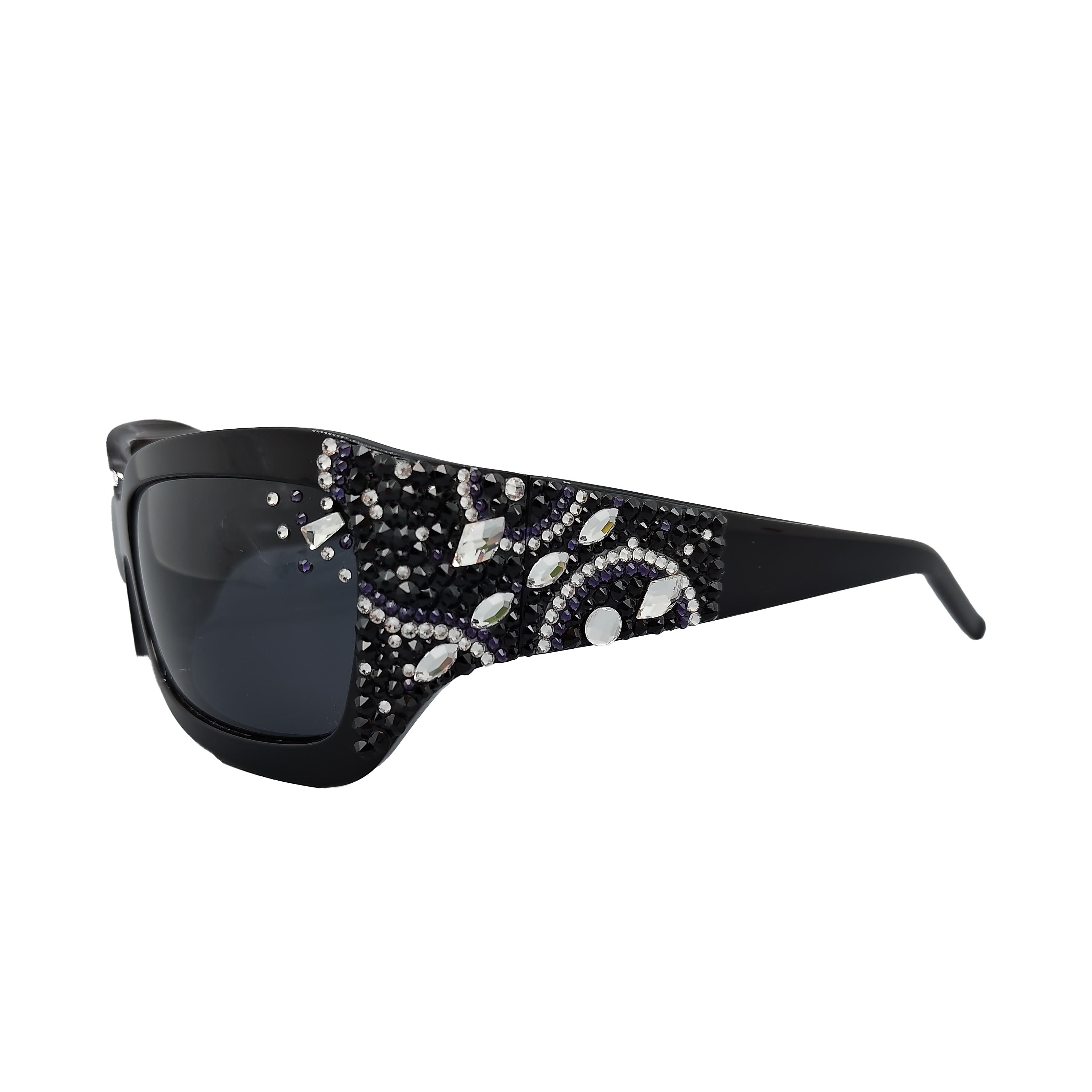 Chic Spark Fashion Crystal Black Women Sunglasses