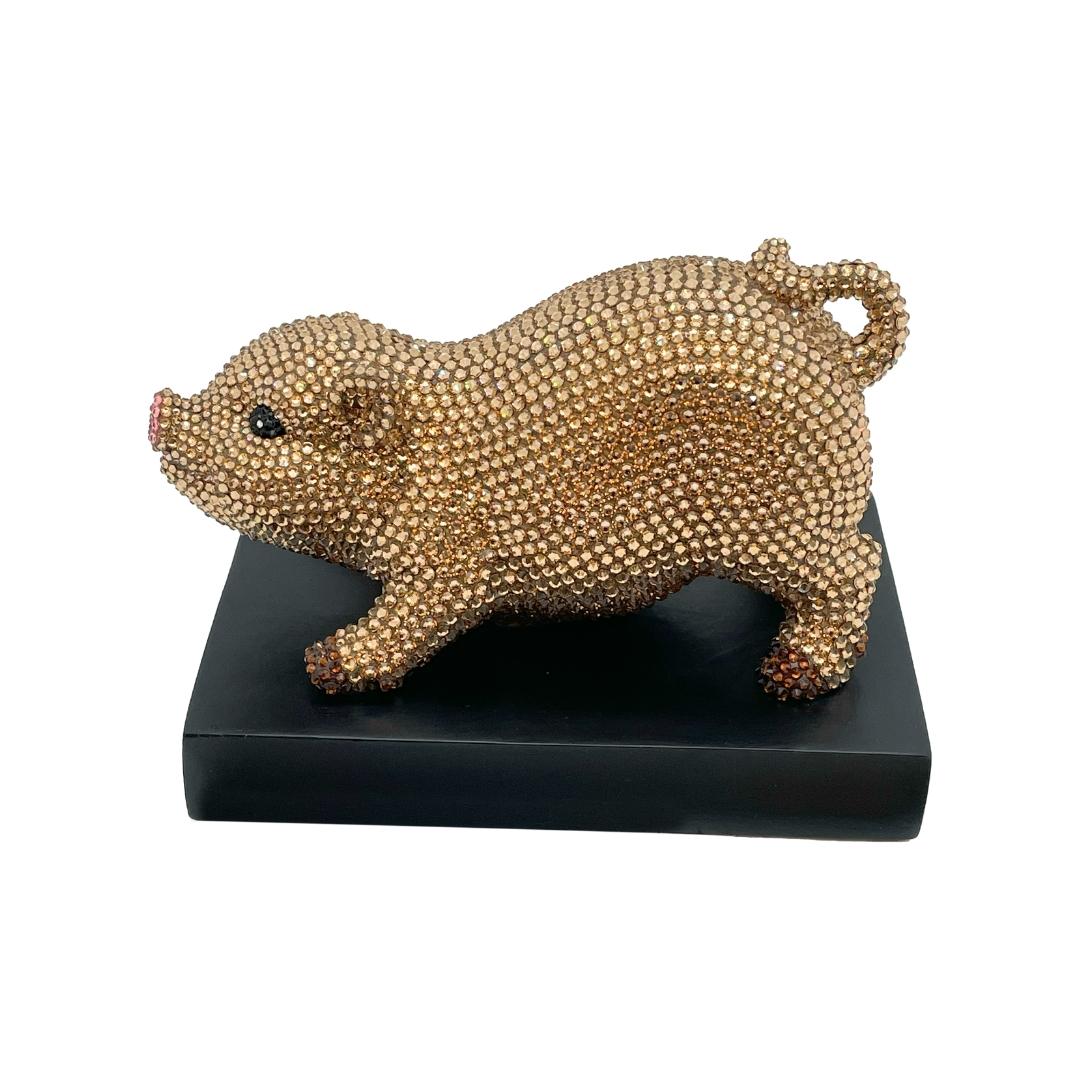 Jeweled Crystal Piggy