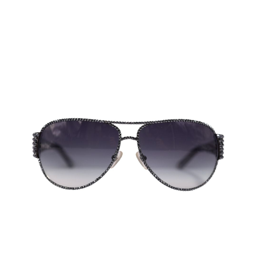 Crystal Catwalk - Majestic Ebony Sunglasses