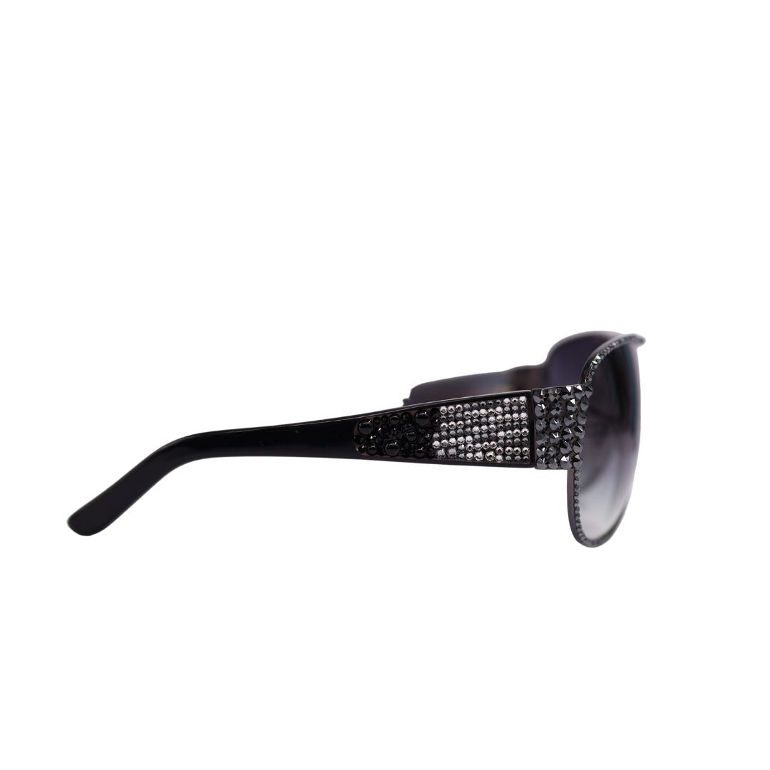 Crystal Catwalk - Majestic Ebony Sunglasses