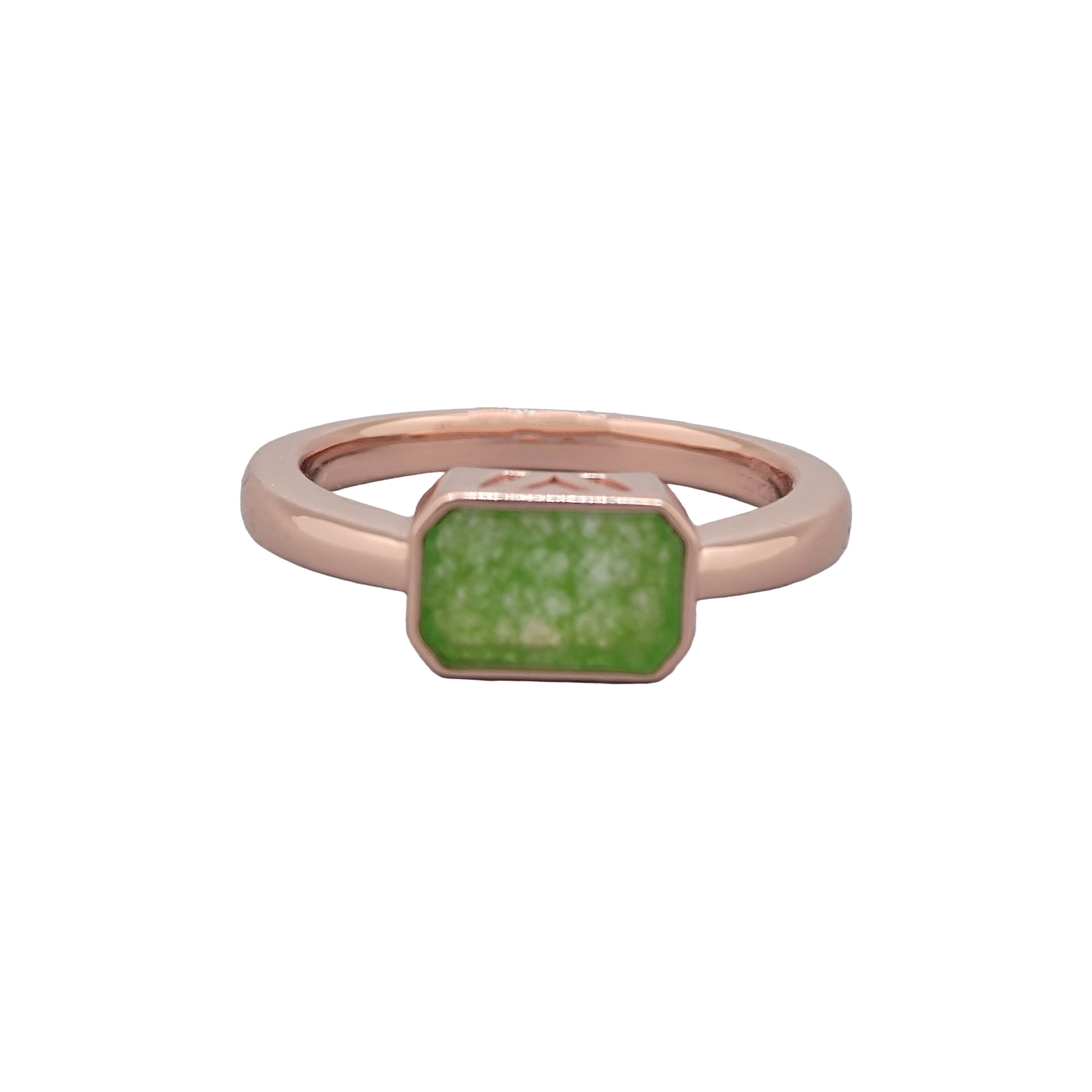 Cube Jade Ring