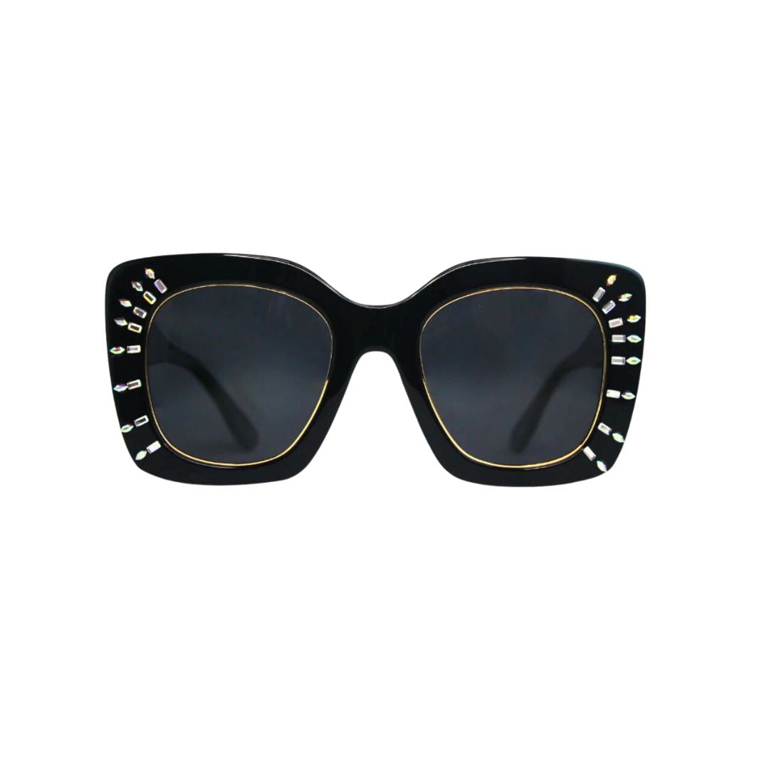 Chic Spark Gunmetal Glitz Sunglasses