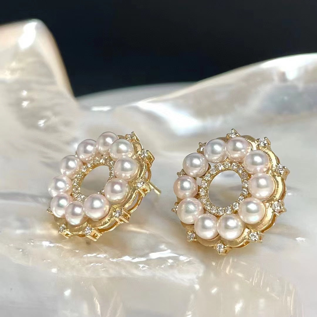 18K flower South Sea Pearl