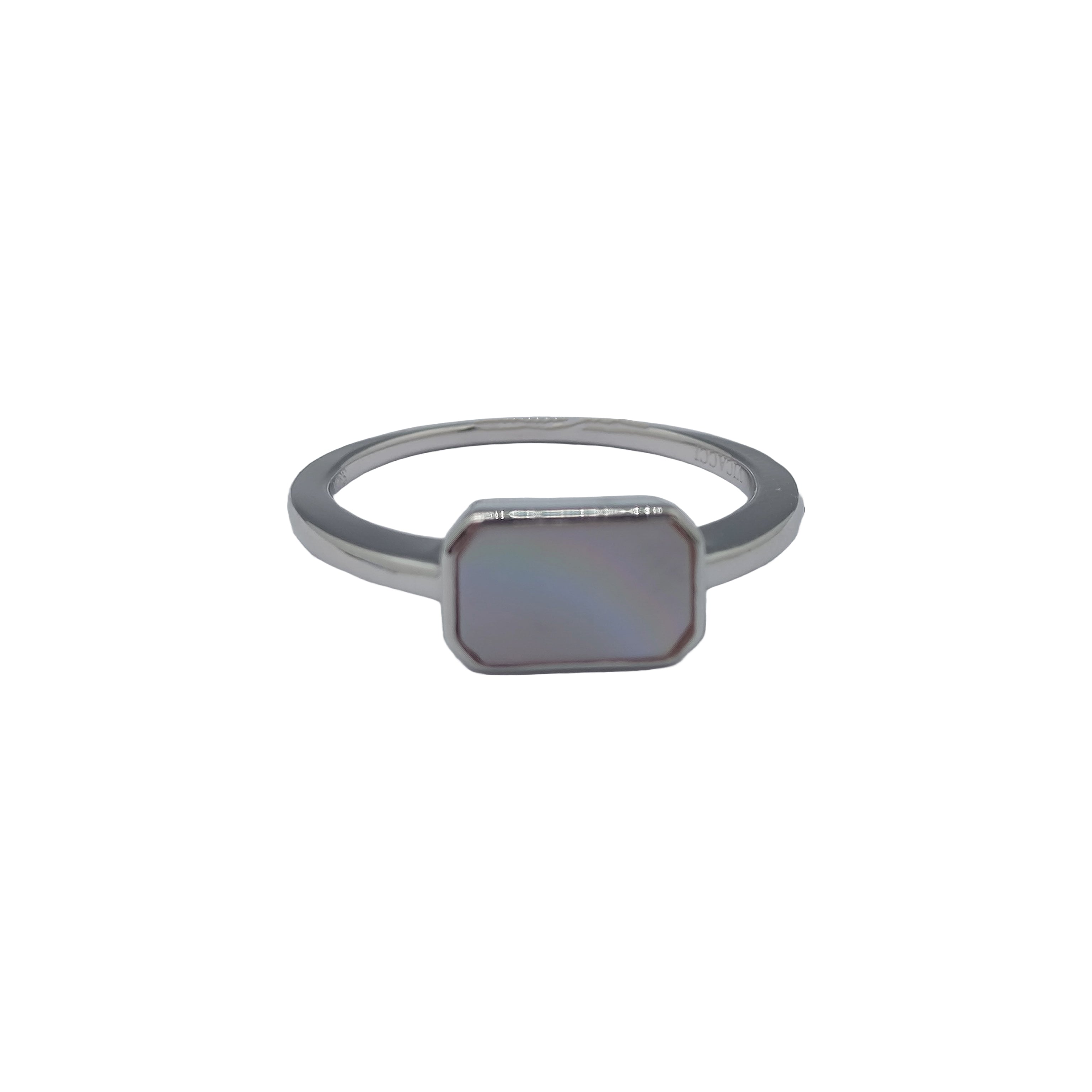 Cube Mother Of Pearl Ring