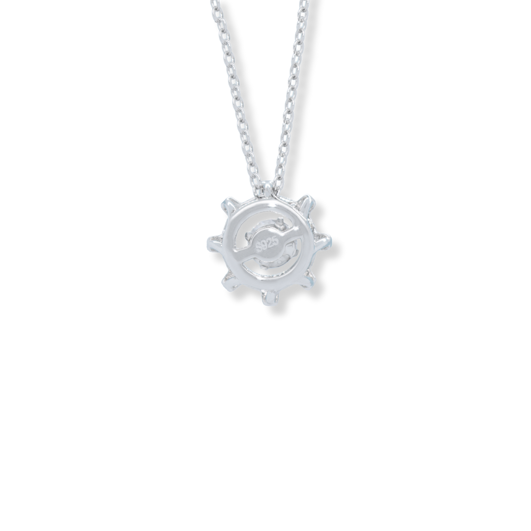 925 Sterling Silver Spirit Gear Necklace