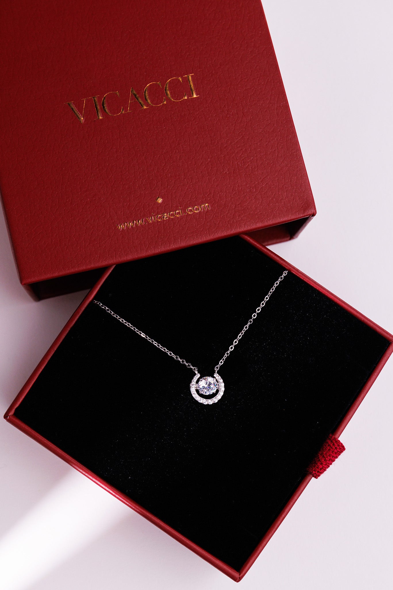 Dancing U Diamond Necklace