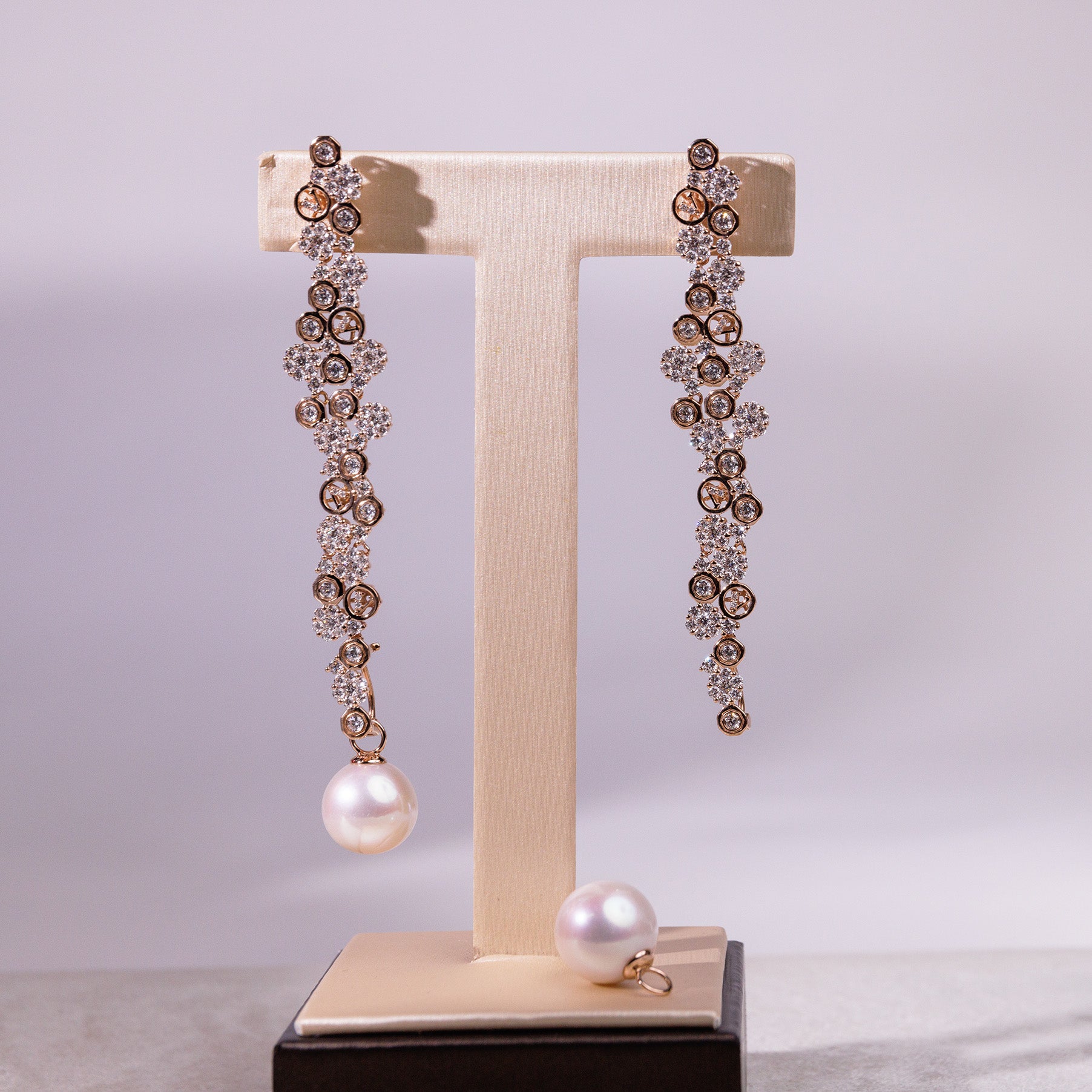 Elegant Affinity - Long Pearl Dangles