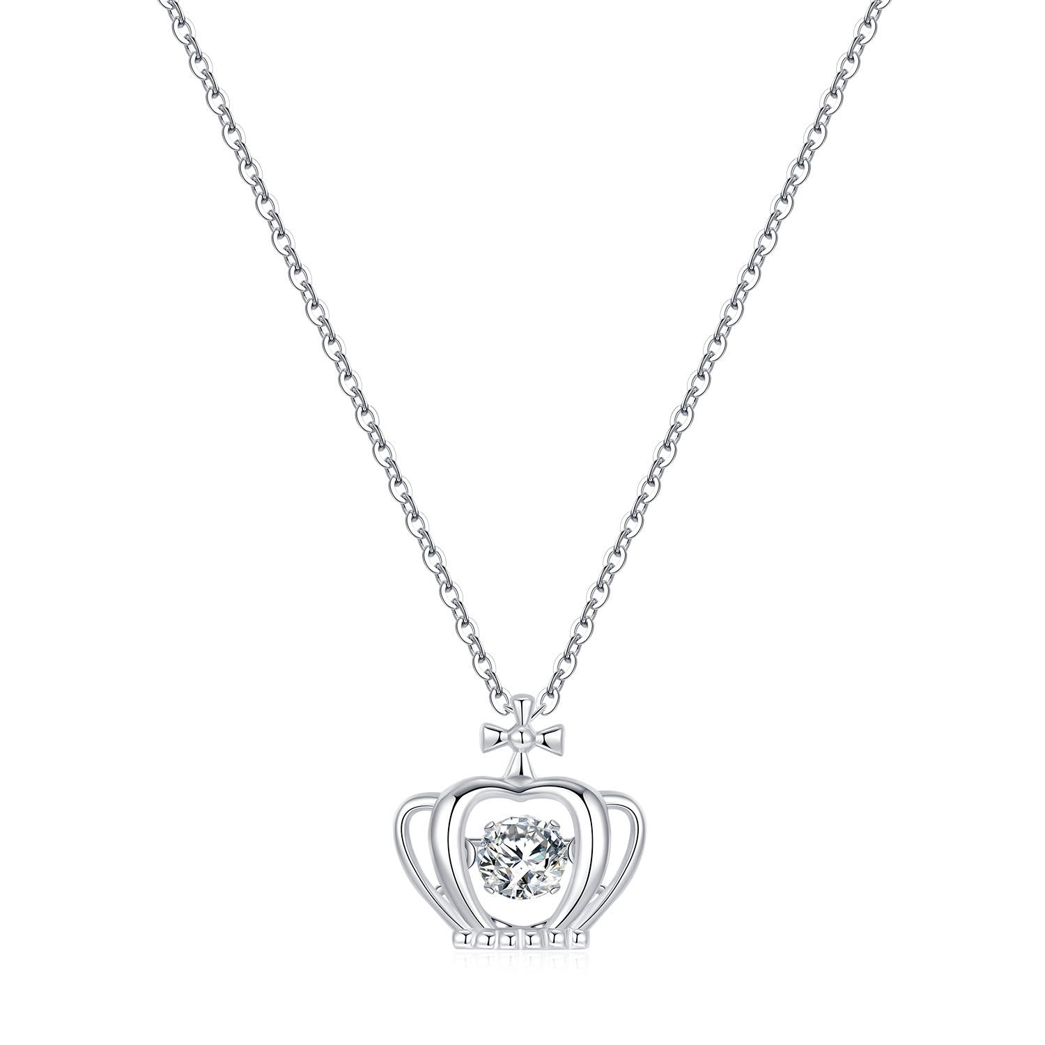 Crown 925 Sterling Silver Smart Necklace