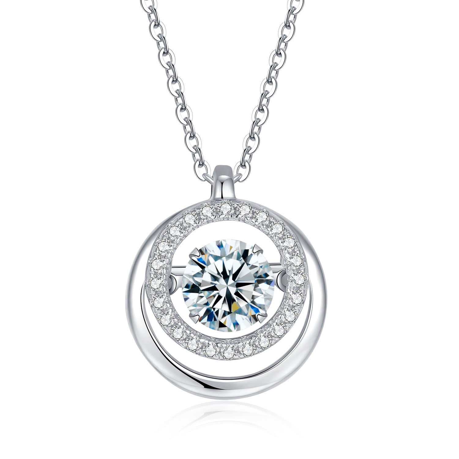 Circle Dancing Diamond necklace