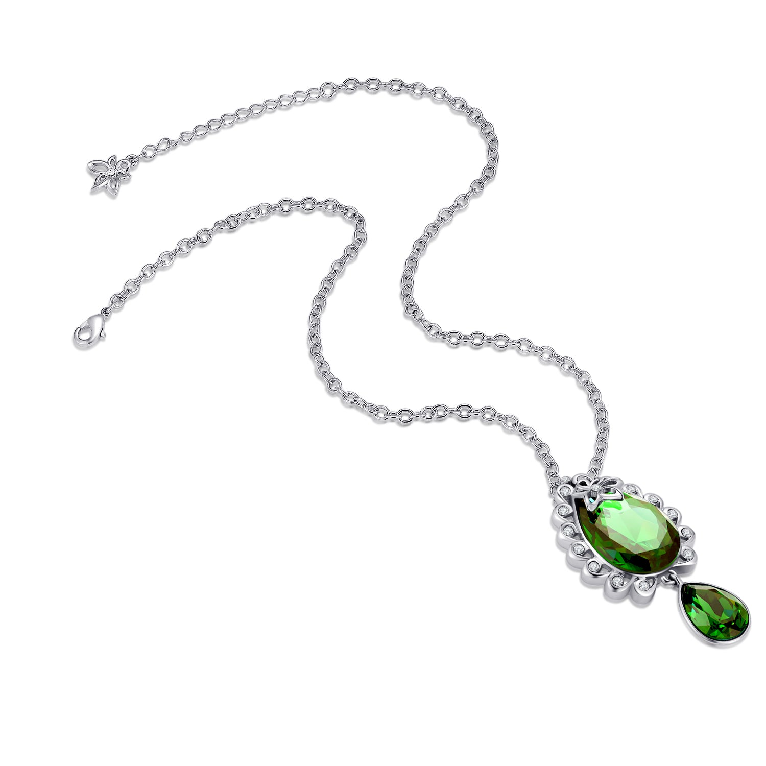 VICACCI Teardrop flower necklace,