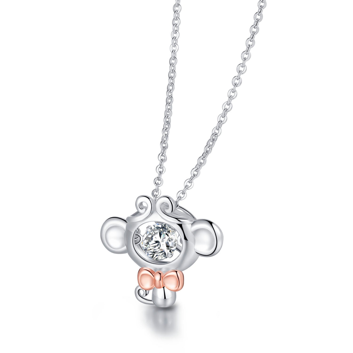 925 Sterling Silver Smart Monkey Smart Necklace