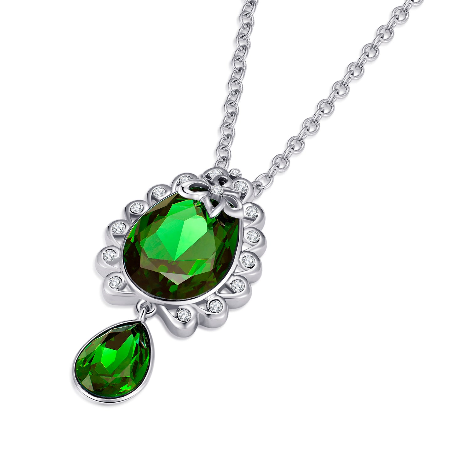 VICACCI Teardrop flower necklace,