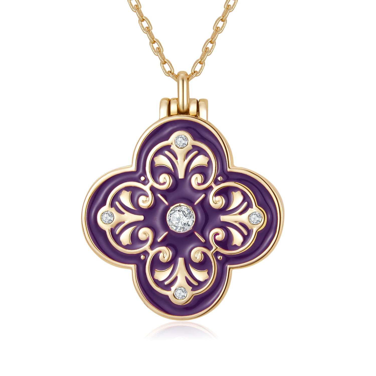 Eternal Memories Crystal Frame Necklace