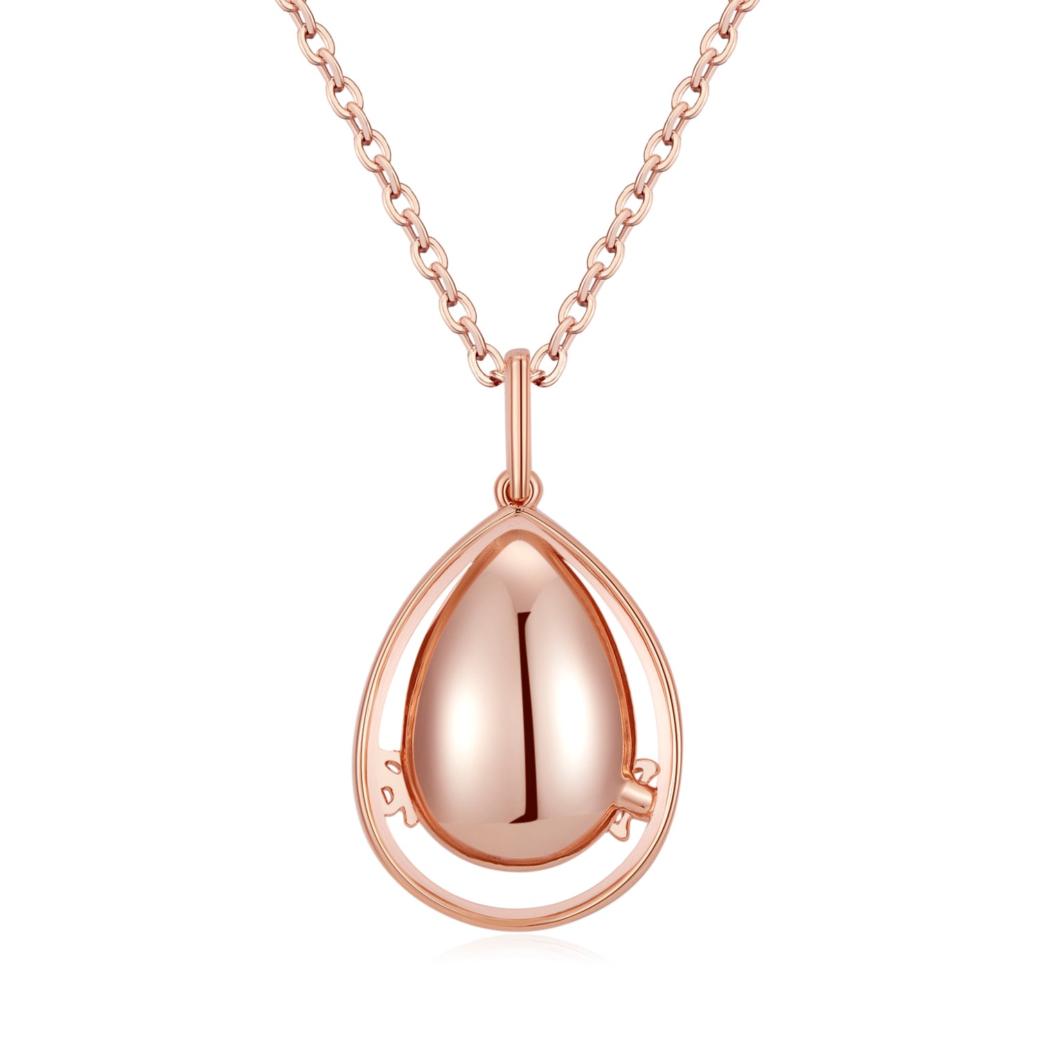 Rose gold VICACCI Mermaid tears Pendant necklace