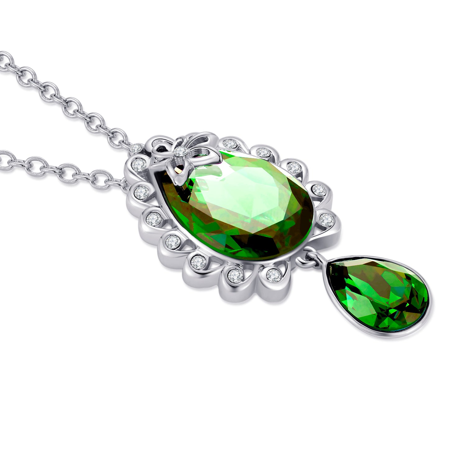 VICACCI Teardrop flower necklace,