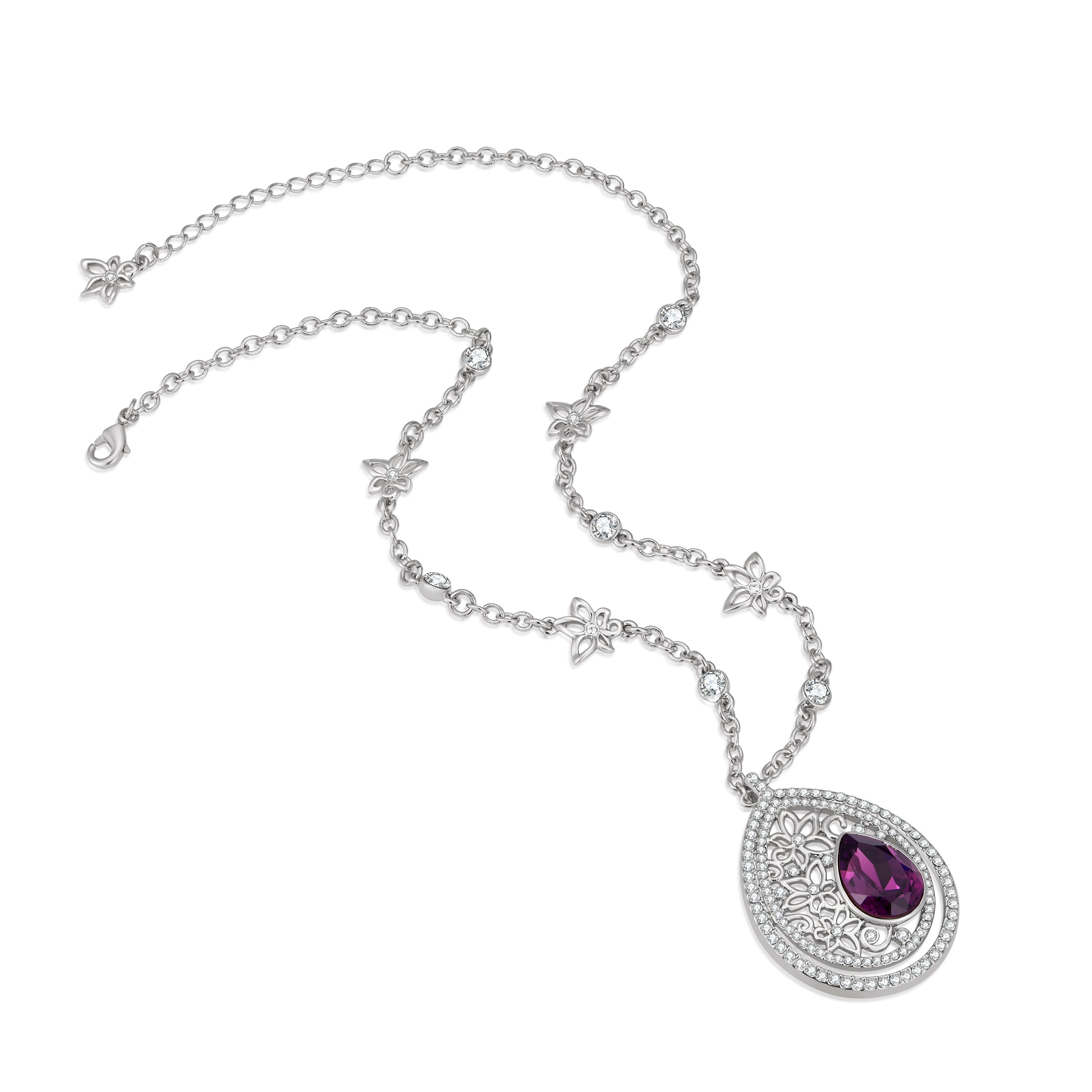 Purple Vicacci Teardrop necklace