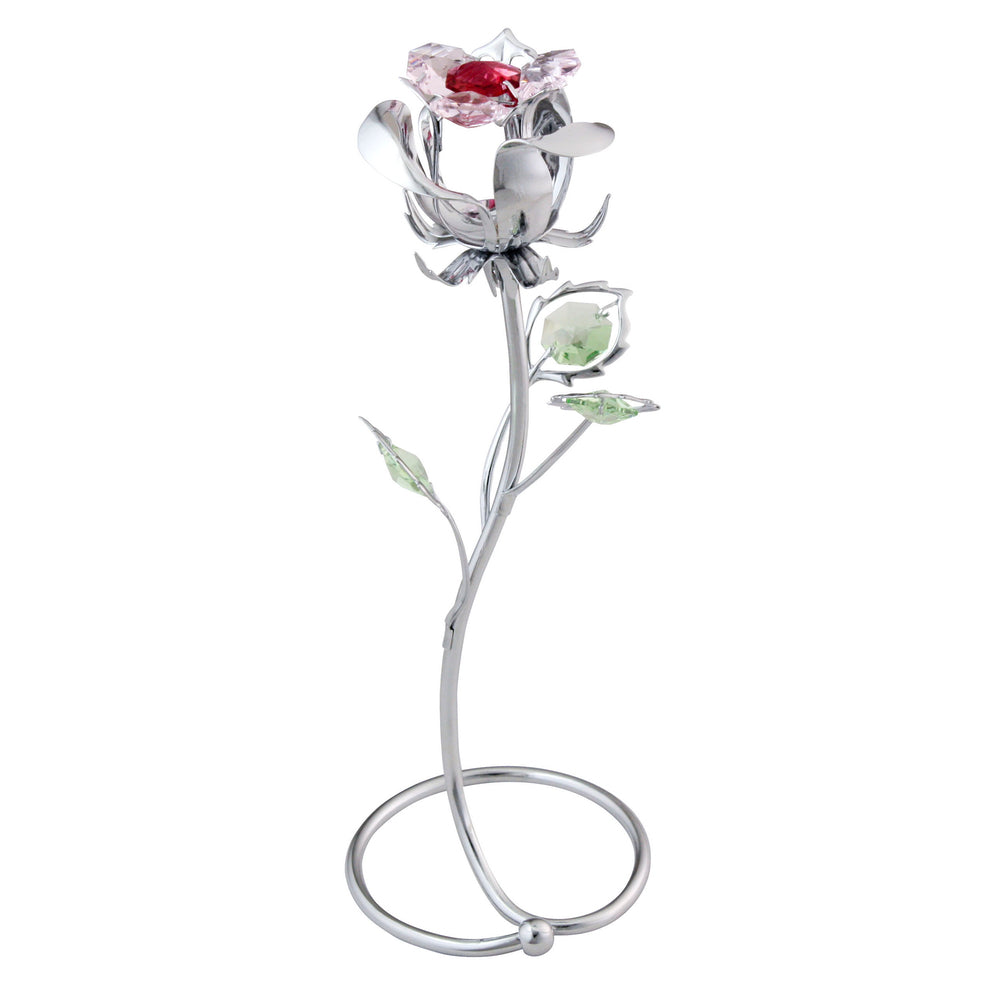 Metal Crystal Rose - S-shaped Bracket