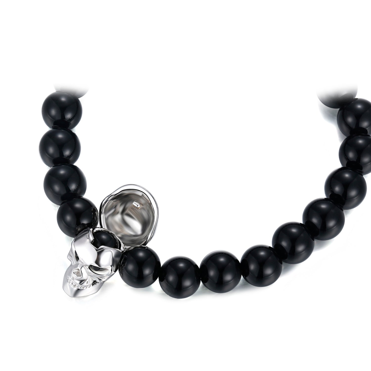 Onyx Skull Army Bracelet