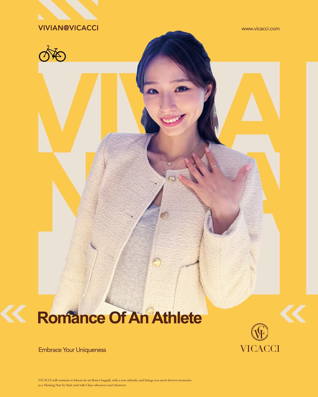 VICACCI Welcomes Cycling Goddess Vivian Ma