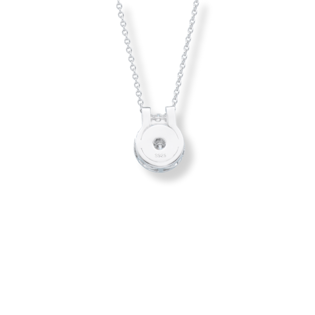 925 Sterling Silver Spiral Horseshoe Necklace