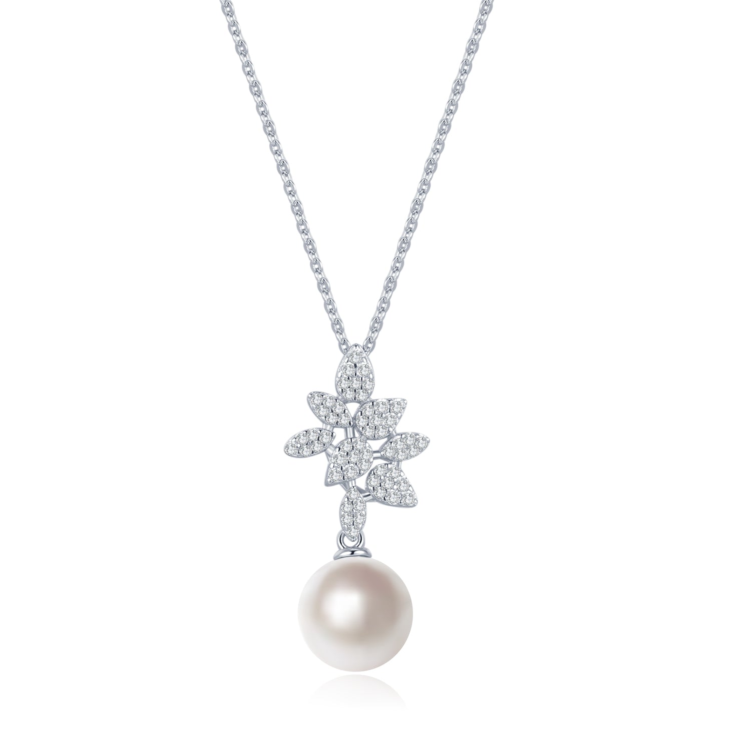 925 silver "Coniferous" Pearl Necklace