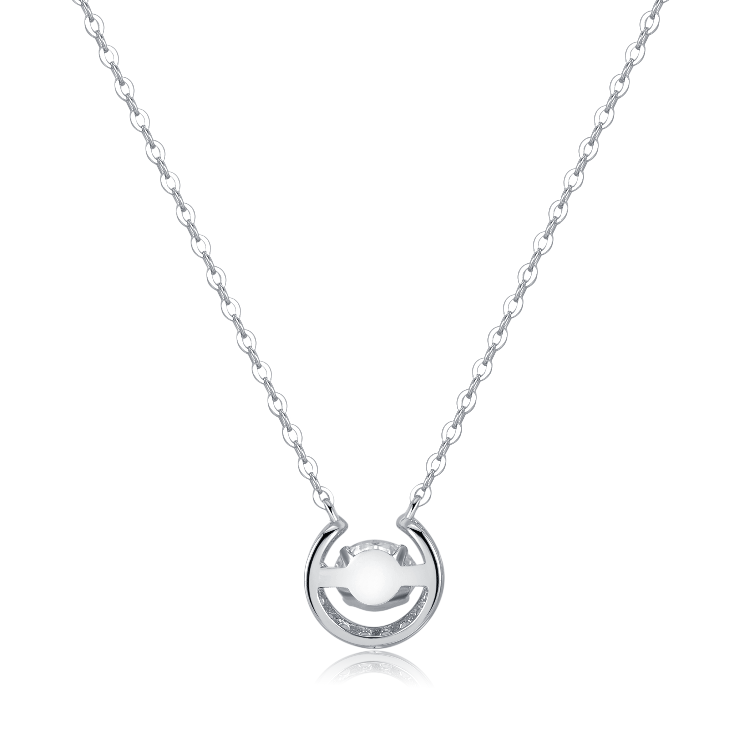 925 Sterling Silver "U" Smart Necklace
