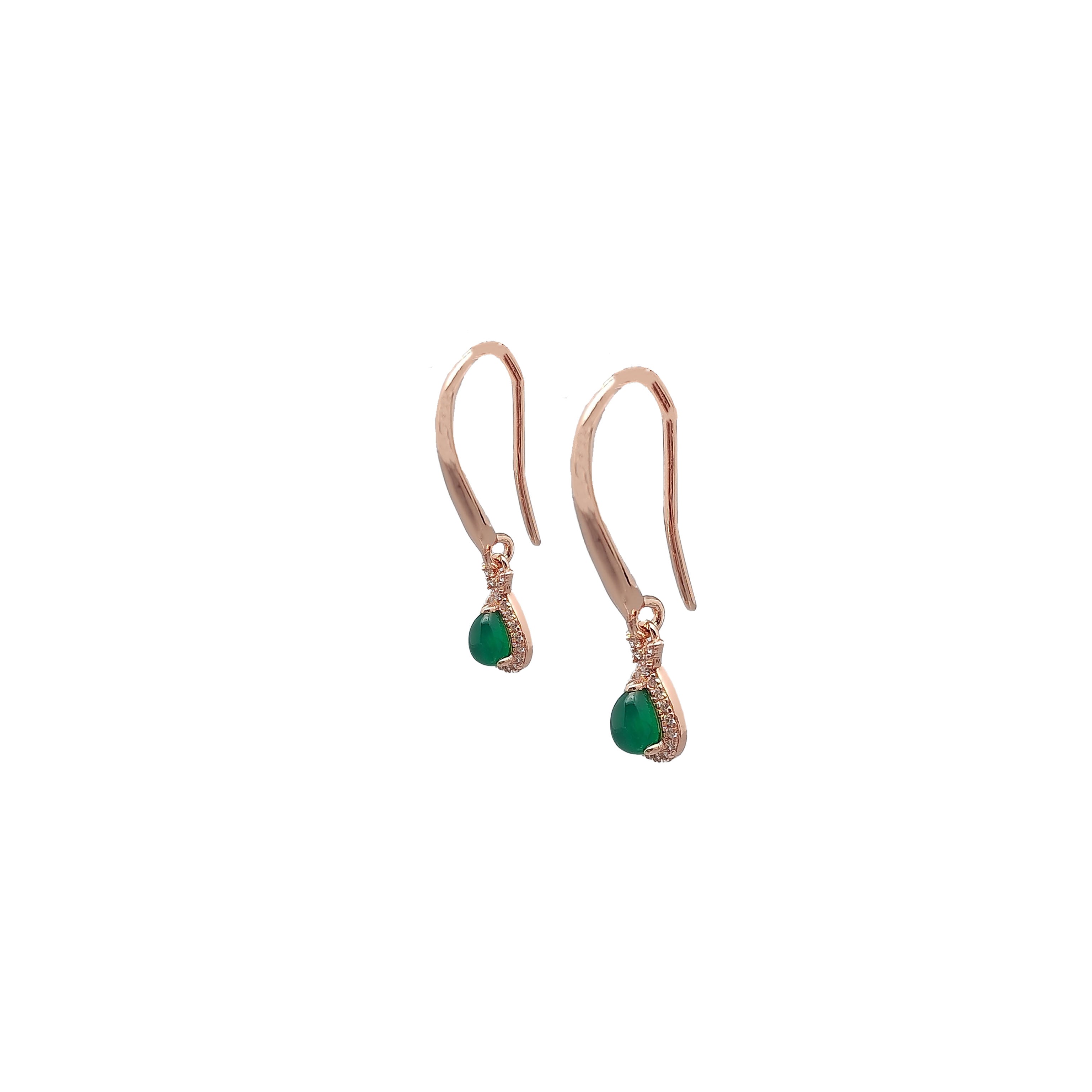 Drip Jade Earring