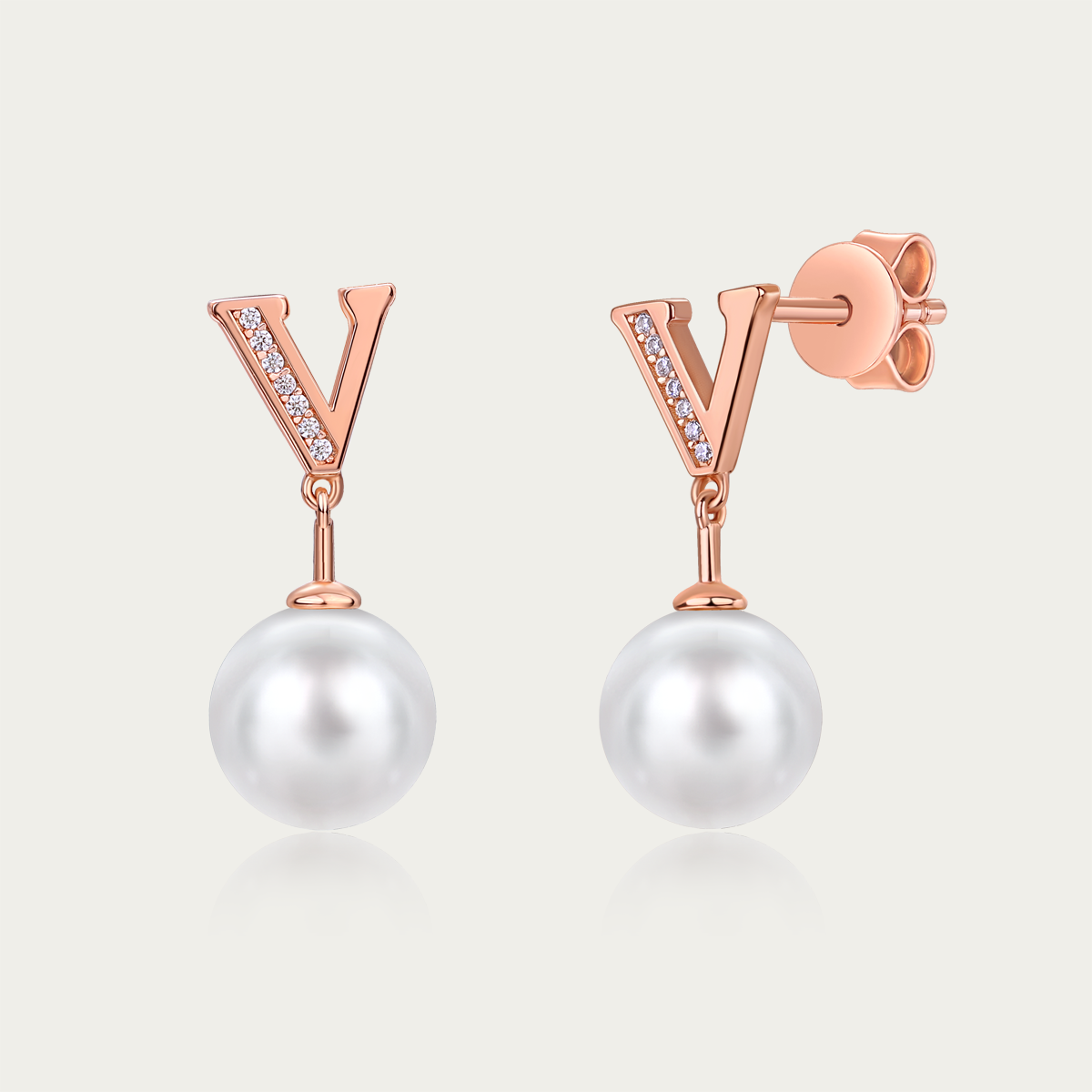 VICACCI V Harmony Pearl Earrings