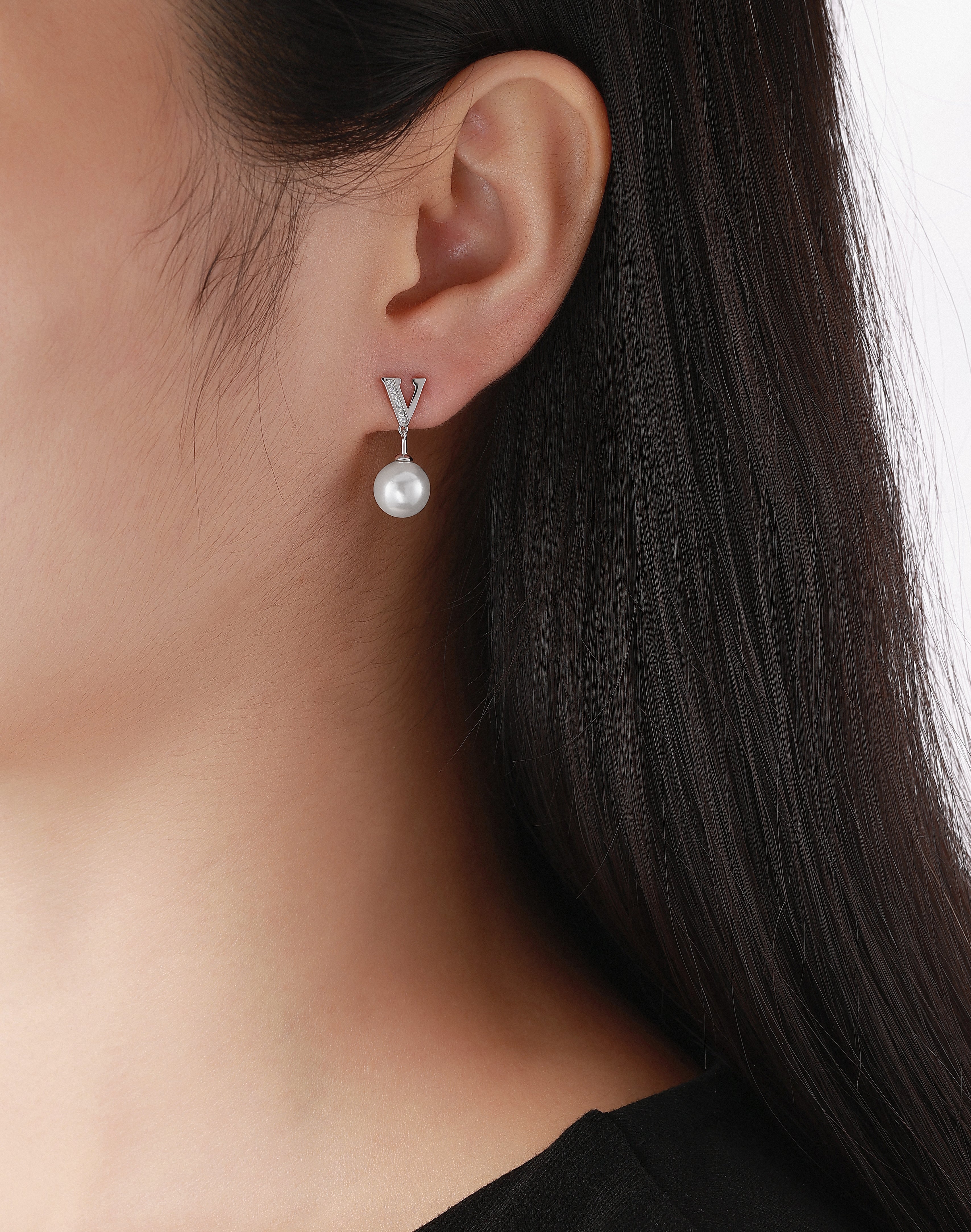 VICACCI V Harmony Pearl Earrings