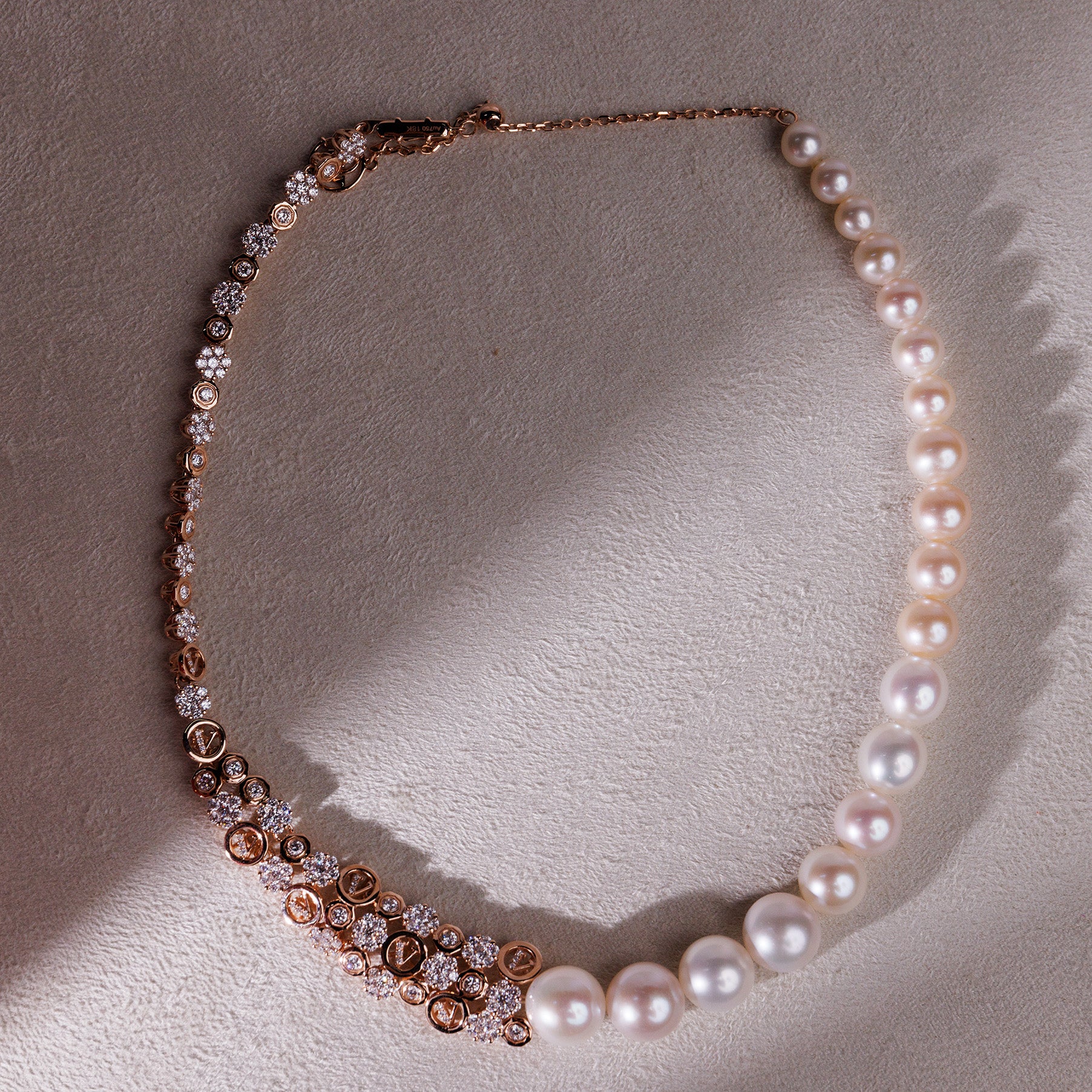 Cherry Blossom Sweet 18K Pearl Necklace