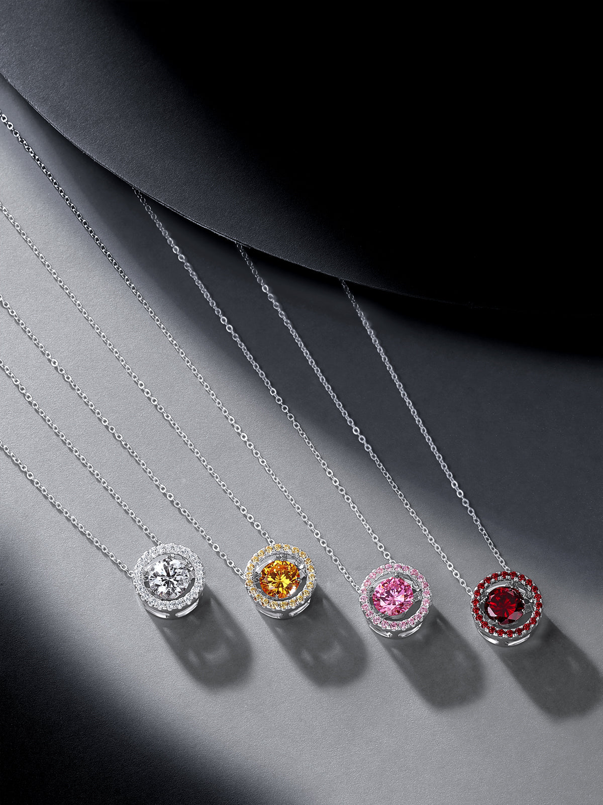 Classic Dancing colour Stone necklace