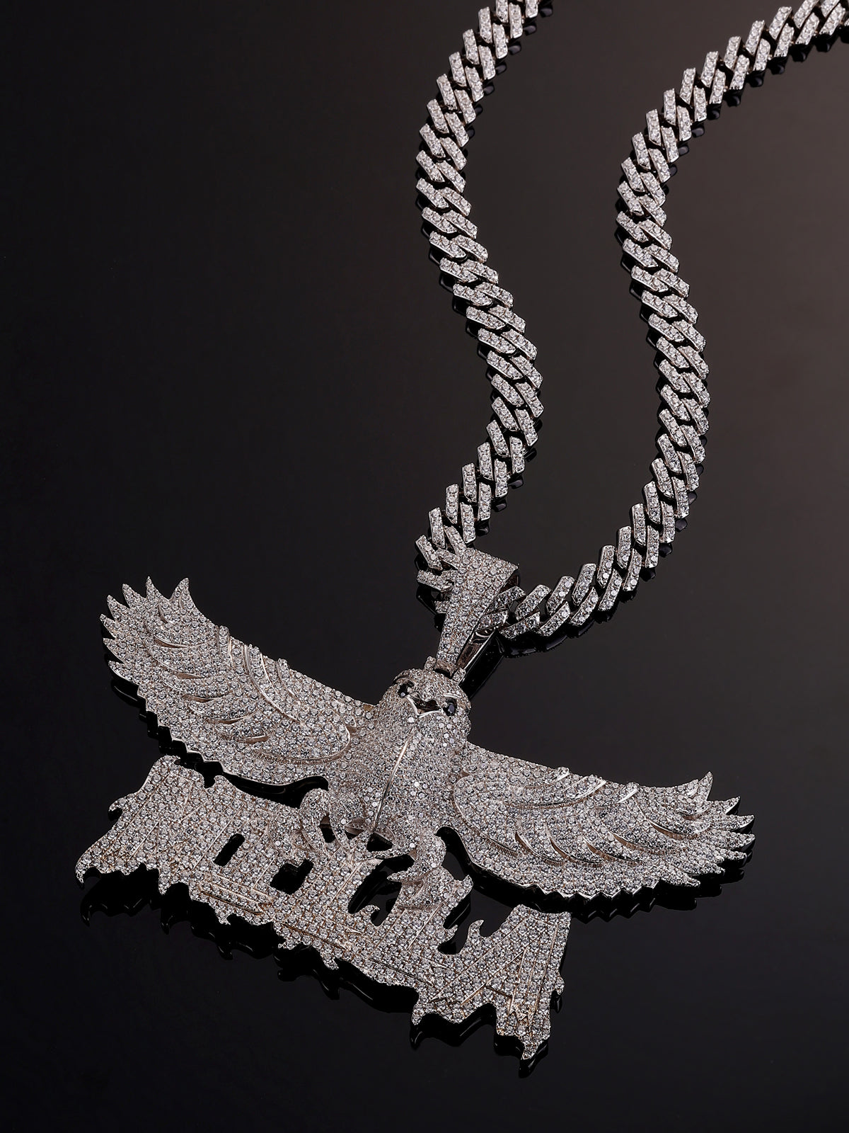 Eagle Design Diamond Pendant